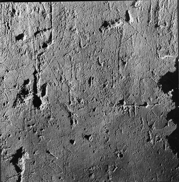 005540 - reperto - Domus Transitoria, grande latrina, sotto al ninfeo occidentale e al peristilio, particolare dei graffiti sulla parete destra e dello scalone. Neg serie 6x6 nÂ° 730