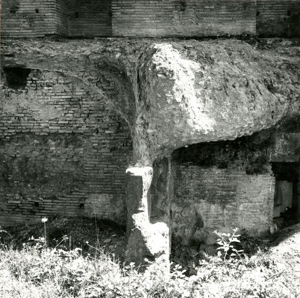 002441 - scavo archeologico - Casa di Augusto, scavi del Peristilio antistante le biblioteche, IÂ° ambiente occidentale (luglio 1966). Neg. serie 6x6 nÂ° 1190