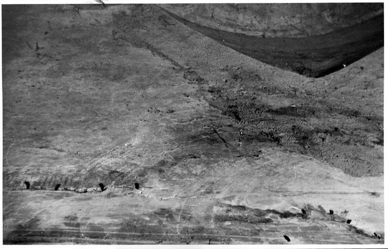 005900 - elaborato grafico - Palatino, Horti Farnesiani, Ninfeo della pioggia, foto eseguita all'iizio della fissatura dell'intonaco prima di iniziare la ripulitura; senza negativo