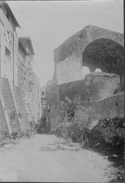 011094 - monumento - Foro Romano, Basilica di Massenzio, esterno dell'abside occidentale; neg. serie F, n. 36