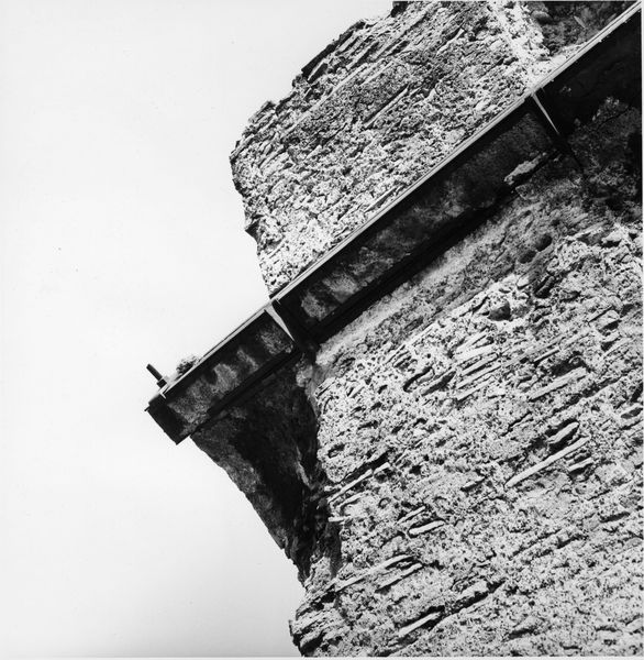 011139 - restauro - Foro Romano, Basilica di Massenzio, stato di conservazione dei tiranti metallici (foto eseguita con il braccio mobile, ottobre '94); neg. serie 6x6, n. 25034