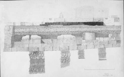  - Foro Romano. Comizio-Niger Lapis. Area sacra. Disegno.