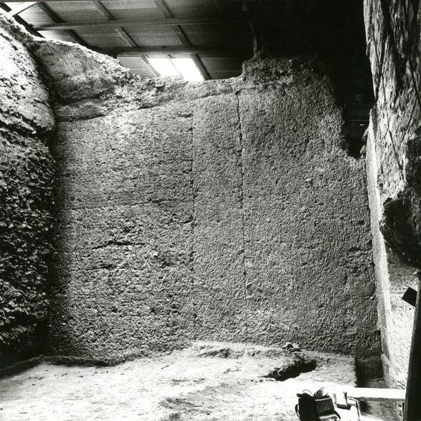 C002180 - monumento - Colosseo, veduta del versante settentrionale della cavea dopo la nevicata del febbraio 1986; neg. serie L, n. 280