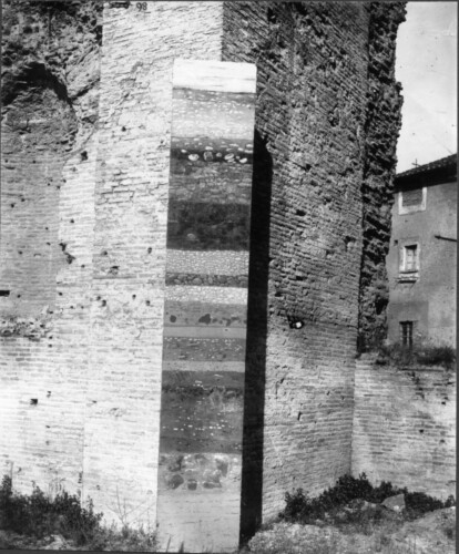  - Foro Romano. Comizio-Niger Lapis. Disegno. Stratigrafia.