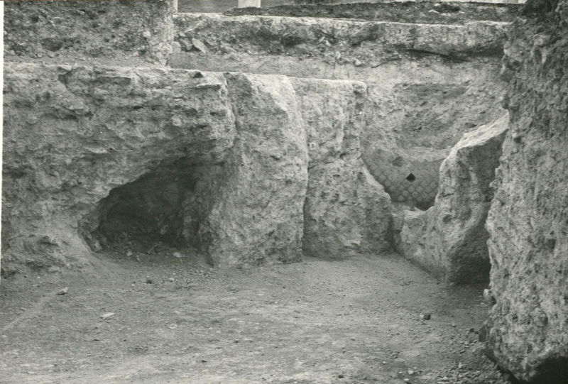 C002312 - monumento - Colosseo, ipogei, galleria occidentale, veduta del Antiquarium allestito al interno della galleria; neg. serie L, n. A 49
