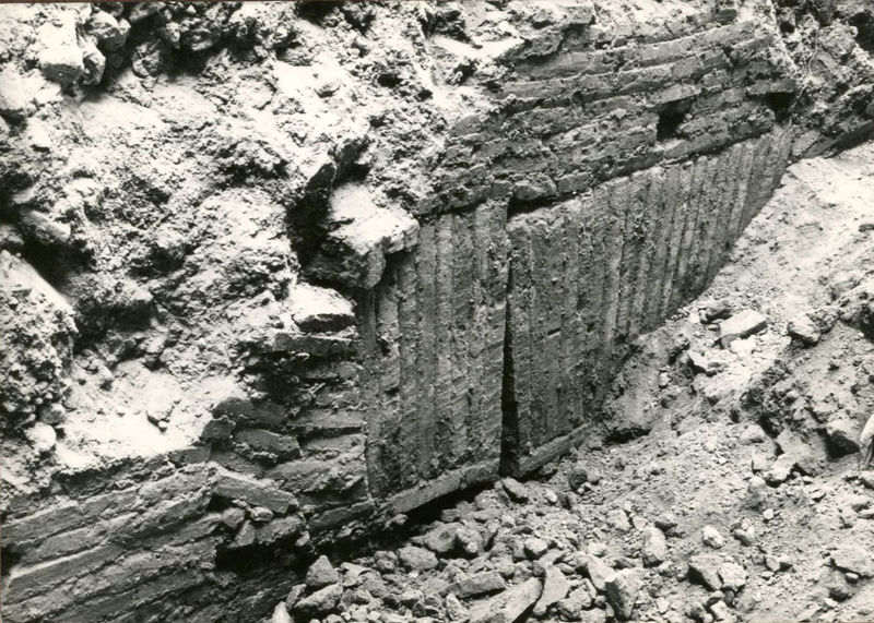 C002353 - monumento - Colosseo, veduta del prospetto meridionale dal Celio durante i restauri (foto 1977)
