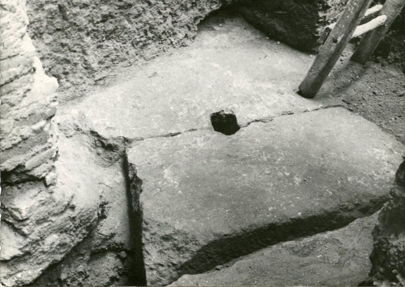 C002354 - monumento - Colosseo, veduta del prospetto meridionale dal Celio durante i restauri (foto 1977)