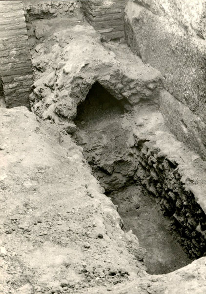 C002374 - restauro - Colosseo, ipogei, settore sud-est, veduta di alcuni corridoi; neg. serie L, n. A 136																		