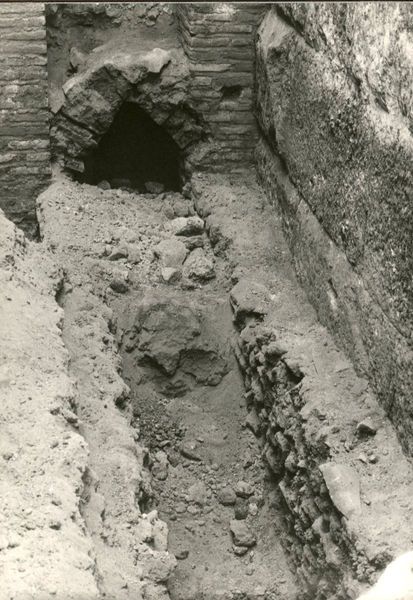 C002378 - monumento - Colosseo, ipogei, galleria occidentale, veduta dell'antiquarium allestito all'interno della galleria; neg. serie L, n.  A 100