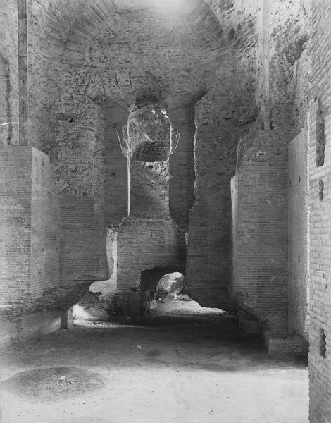 022038 - monumento - Foro Romano, C.D. Tempio di Augusto, gli ambienti del angolo Sud; neg. serie C, n. 261