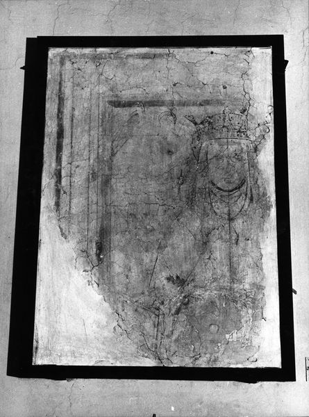 016549 - reperto - Foro Romano, Chiesa di S. Maria Liberatrice (ex), sinopia con figura di martire, affresco staccato; neg. serie 6x6, n. 4910