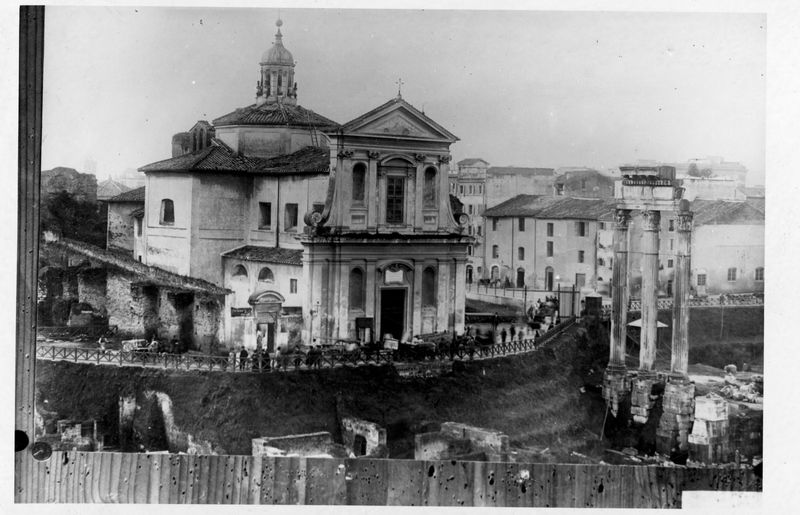 016552 - monumento - Foro Romano, Chiesa di S. Maria Liberatrice (ex), veduta; neg. serie A (9x12), n. 35
