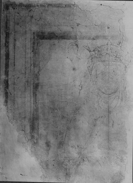 016558 - reperto - Foro Romano, Chiesa di S. Maria Liberatrice (ex), sinopia con figura di martire, affresco staccato; senza negativo