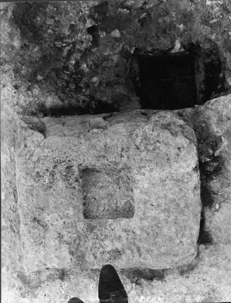 013749 - monumento - Foro Romano, Equus Domitiani, la platea di fondazione, la parte centrale; neg. serie F, n. 286