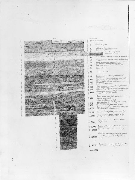 013765 - elaborato grafico - Foro Romano,Equus Domitiani,  sezione stratigrafica dello scavo Boni; neg. serie E, n. 1802 (FILM 1494)