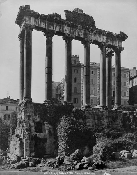 020033 - monumento - Foro Romano, Tempio di Saturno, veduta dal Foro Romano; senza negativo