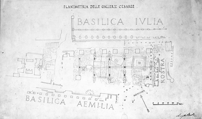 015399 - elaborato grafico - Foro Romano, Area Centrale, Gallerie Ipogee, planimetria; neg. serie E, n. 1797. Inv. n. 2514