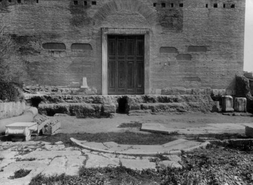  - Foro Romano. Curia, già Chiesa di Sant'Adriano. Lavori. Restauro edilizio. Particolare