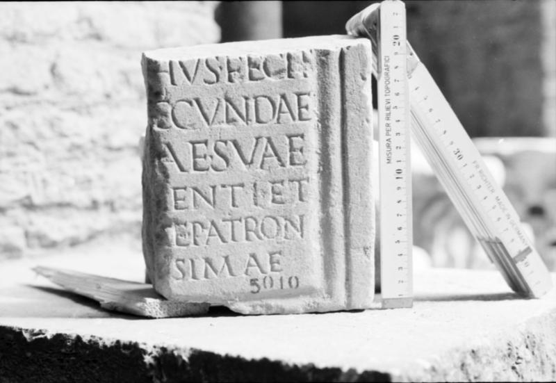 1-00001bis/ [non inventariato] - Roma - Antiquarium Forense (?)