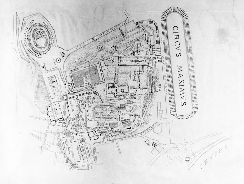 C001183 - reperto - Colosseo, ipogei, galleria occidentale (Antiquarium). Frammenti di transenne; neg. serie I320
