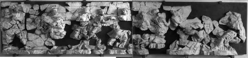 017586 - reperto - Ratto delle Sabine, (con le aggiunte del restauro del 1959); Neg. Serie F, n. 2212, 2211