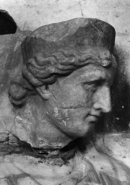 017636 - reperto - Personificazione della cittÃ  (Lavinio), particolare della testa; 