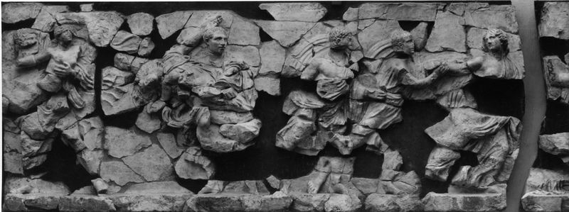 017588 - reperto - Ratto delle Sabine, I lastra; Neg. Serie F, Nr. 2295- 2296