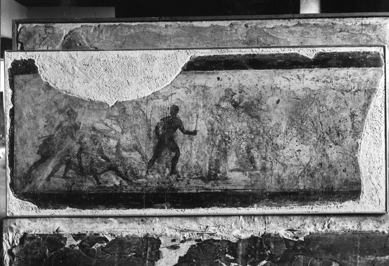 019190 - reperto - Museo Nazionale Romano, pitture del Colombario dell'Esquilino con episodi relativi alle origini di Roma, lato ovest (dono Dr. Nash); Fototeca Accademia Americana, Nr. 6645