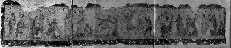 019191 - reperto - Museo Nazionale Romano, pitture del Colombario dell'Esquilino con episodi relativi alle origini di Roma, lato est (dono Dr. Nash); Fototeca Accademia Americana, Nr. 5940, 5941, 5942