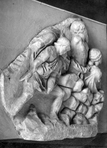 019175 - reperto - Calco del frammento Laterano probabilmente appartenente al fregio della Basilica Emilia;