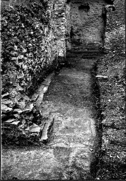 001519 - scavo archeologico - Muro parallelo alla strada: lato interno