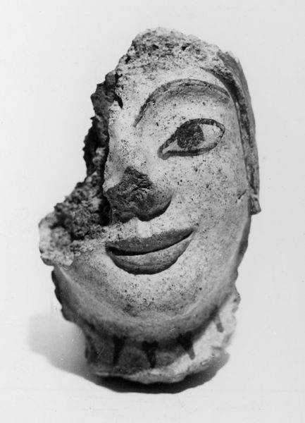 016834 - reperto - Dalla Velia, testina fittile policroma arcaica;