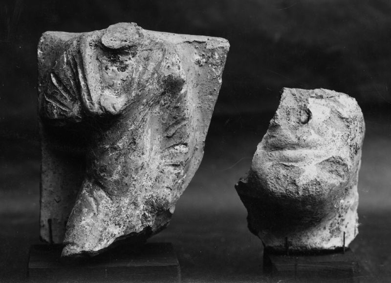 016863 - reperto - Dalla Regia (la testa non Ã¨ di provenienza sicura), terracotta figurata; Neg. Serie F, Nr. 737