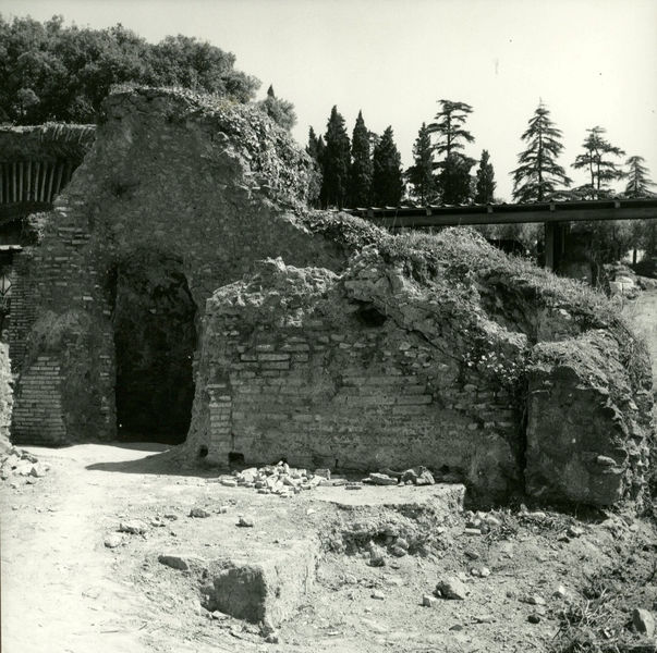 002894 - monumento - Scale Caci (cd.), primo ambiente orientale: bagno imperiale particolare del primo ambiente, luglio 1966
