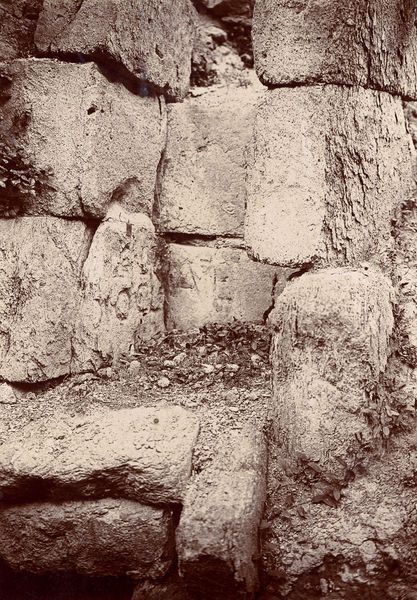 005797 - monumento - Clivio Palatino, tempio di Giove Statore: fondamenta con il nome DIOCLET ME