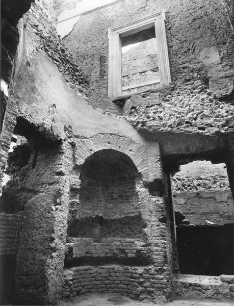 003192 - monumento - Domus Augustana, corpo centrale piano superiore: particolare della saletta ottogonale, giugno 1936