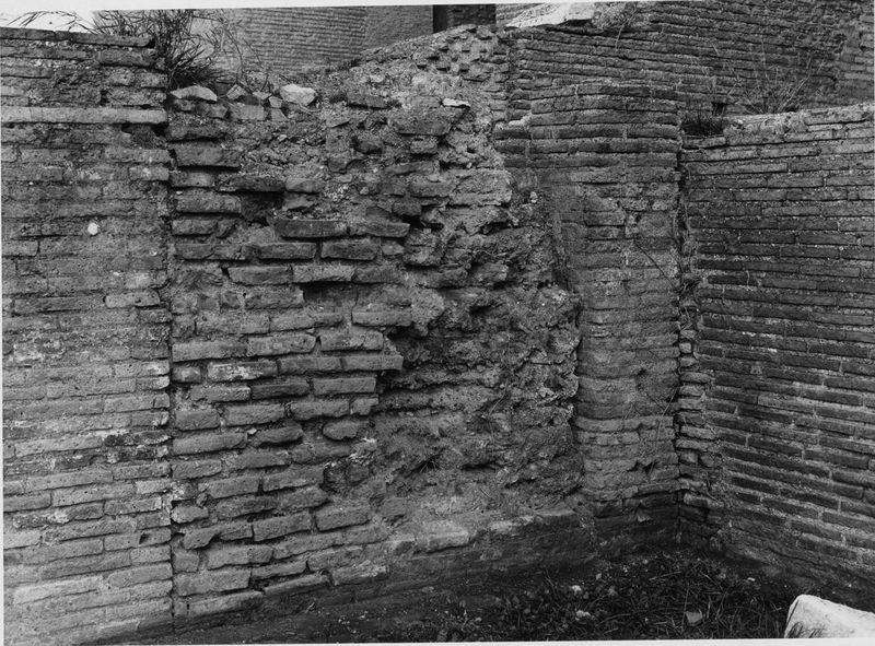 003267 - monumento - Domus Augustana, corpo centrale piano superiore: area retrostante il locale dove si conservano le pitture dell'Aula Isiaca, febbraio 1993