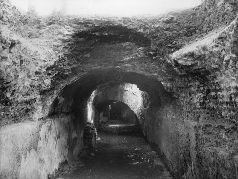 003452 - monumento - Domus Augustana, peristilio superiore: corridoio ipogeo di servizio, settembre 1939
