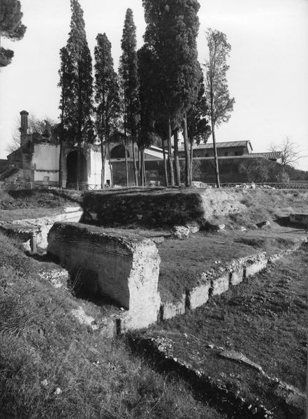 003484 - monumento - Domus Augustana, peristilio superiore: particolare lato Nord