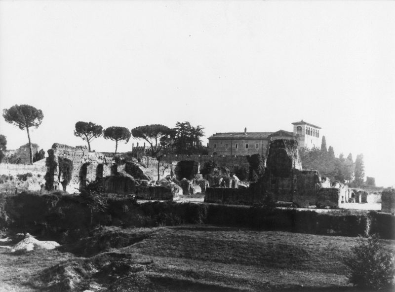 003624 - monumento - Domus Flavia: lato Nord, 1860