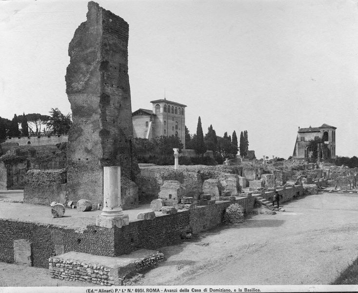 003667 - monumento - Domus Flavia, basilica: veduta strutture