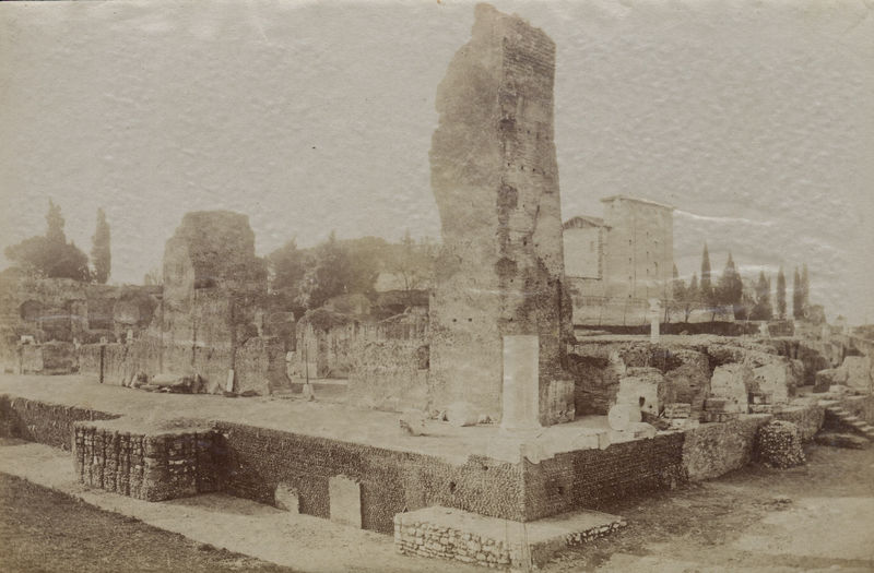 003676 - monumento - Domus Flavia, basilica: angolo Nord veduta strutture