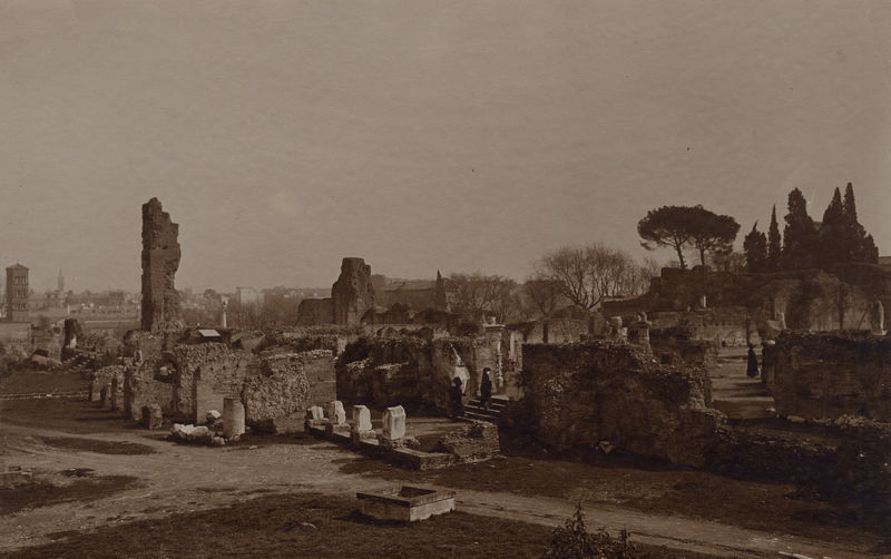 003678 - monumento - Domus Flavia, basilica: veduta strutture fronte verso la casa di Livia