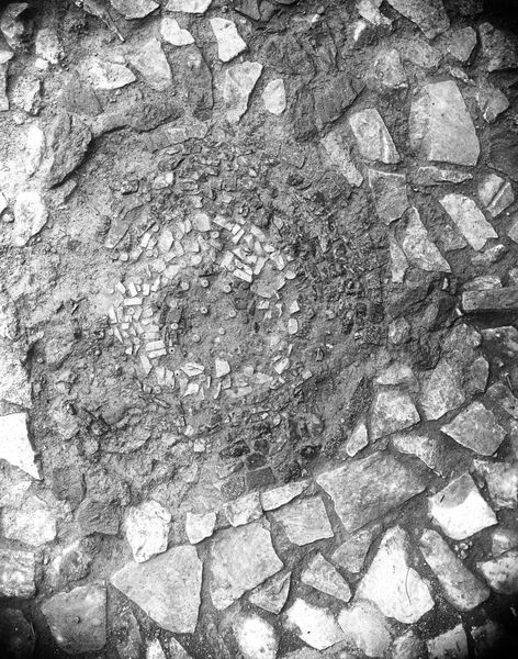 005869 - monumento - Palatino, Horti Farnesiani: particolare della Fontana de li Spechi prima del restauro