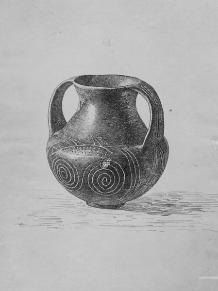 010305 - elaborato grafico - Vasellame arcaico (impasto, buccheri), disegno di Miglierati di vaso del ripostiglio dell'Equus Domitiani; Neg. Serie F, Nr. 610