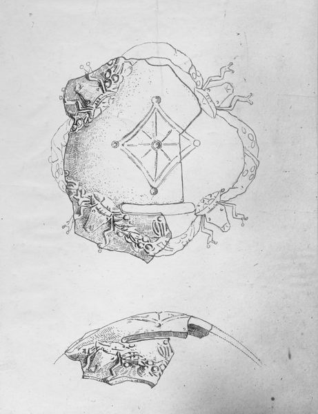 017006 - elaborato grafico - Calotta di salvadanaio (?) fittile dalla casa repubblicana della Velia; neg. serie F, n. 584