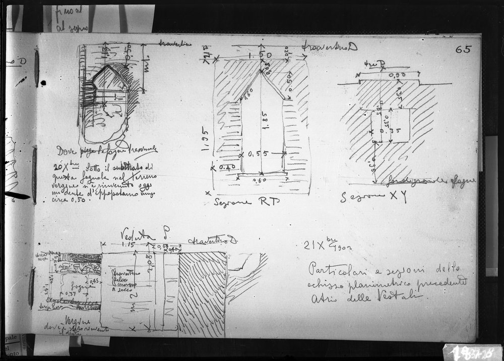 Disegni di scavo dell'Architetto L. P. Baldizzi 1878.tif