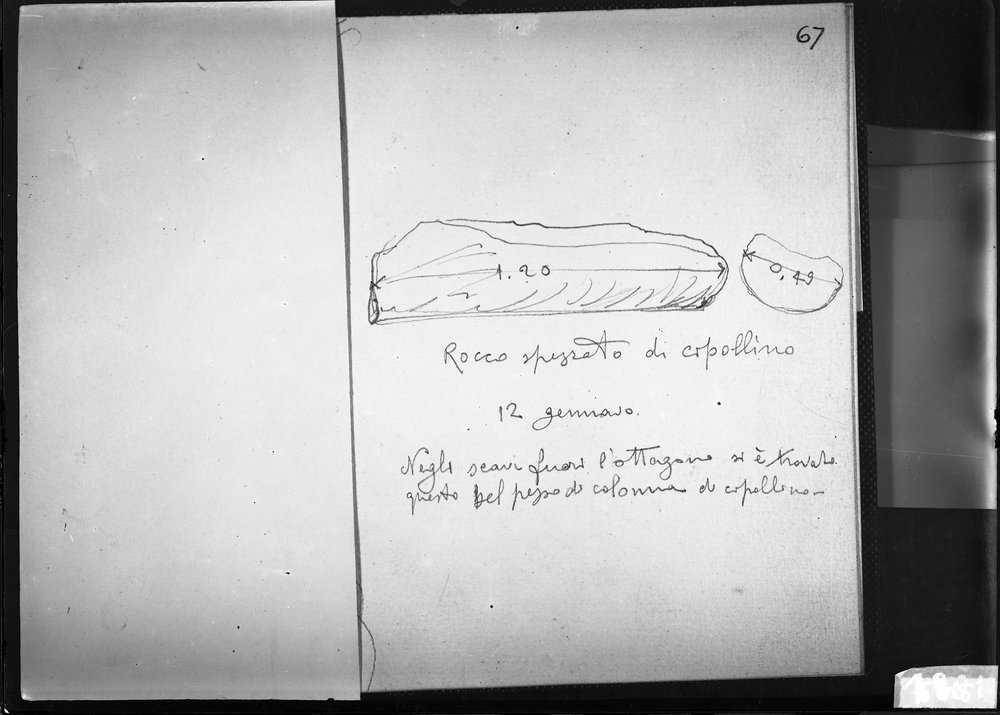 Disegni di scavo dell'Architetto L. P. Baldizzi 1881.tif
