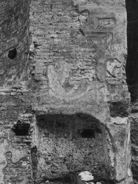 019697 - monumento - S. Maria Antiqua, pitture nell'Atrio, parete a sinistra entrando; neg. serie F, n. 261