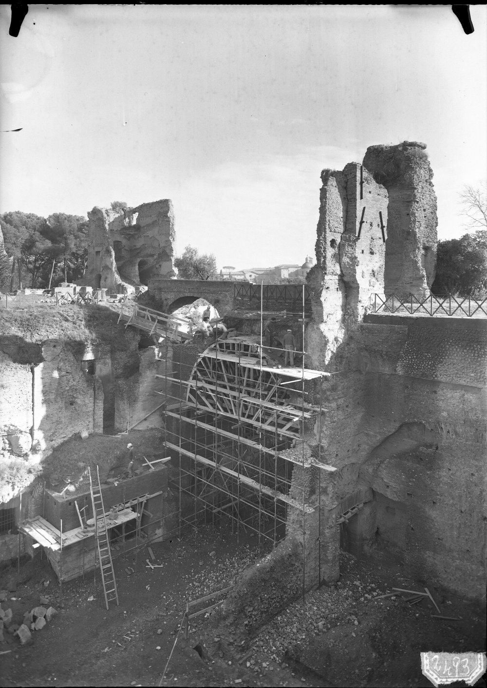 Zona del ponte in corso di restauro (Dic. 1964) - 2493.tif